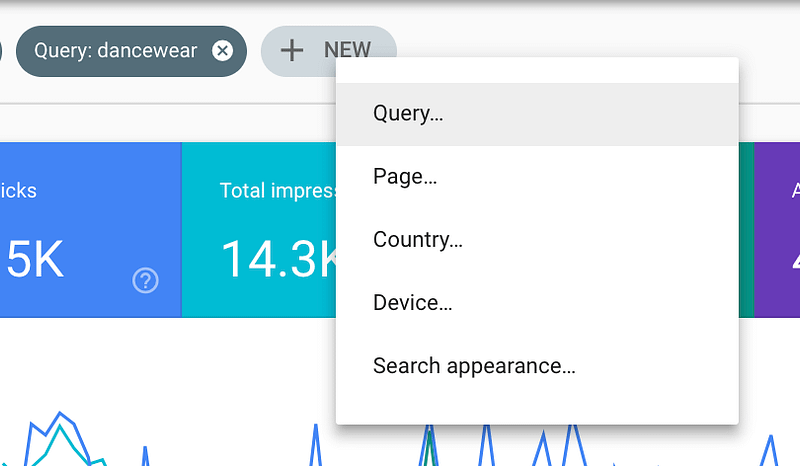 filter by country new search console