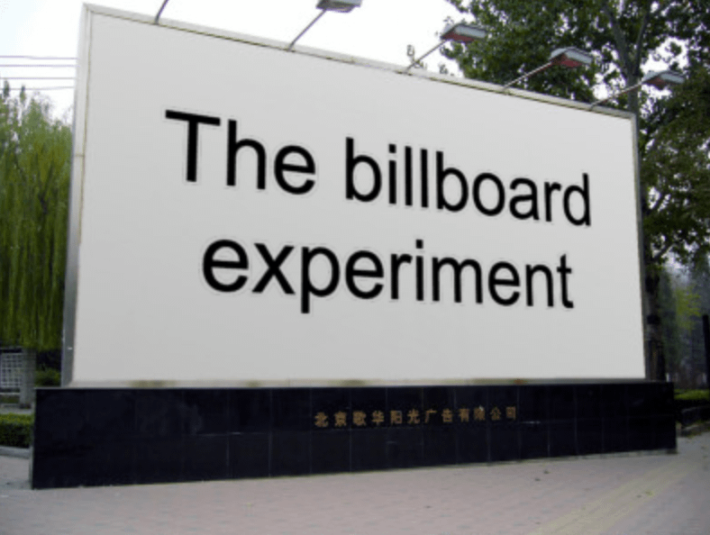 Freedman and Fraser: Compliance Without Pressure (The Billboard Experiment)